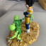 Vegeta And Saibaiman From Dragon Ball Z Figure Statue