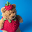 Jellycat Amuseables Bartholomew Bear Strawberry Soft Stuffed Plush 30cm 11.81inches