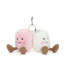 Jellycat Amuseables Pair Of Marshmallows Bag Charm 13cm 5.11inches